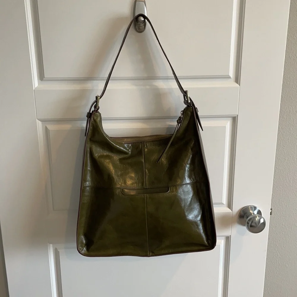 HOBO Marley Evergreen Leather Shoulder Bag